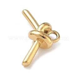 304 Stainless Steel Charms Ion Plating(IP)&nbsp;STAS-P423-08G