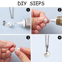 Brass Cup Pearl Peg Bails Pin Pendants&nbsp;KK02