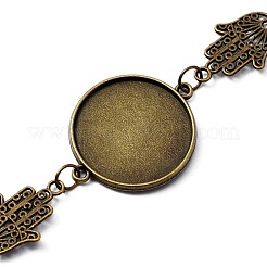 Tibetan Style Alloy Link Bracelet Making&nbsp;FIND-WH0046-95