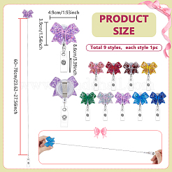 9Pcs Resin Badge Reels&nbsp;HJEW-PH02556