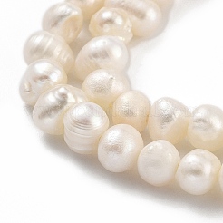 Natural Cultured Freshwater Pearl Beads Strands&nbsp;PEAR-C003-27