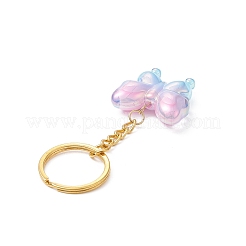 Butterfly UV Plating Rainbow Iridescent Acrylic Pendant Keychain&nbsp;KEYC-JKC00485