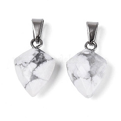 Natural Howlite Pendants&nbsp;G-N349-18P-07