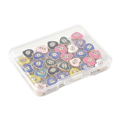 30Pcs Alloy Enamel Beads&nbsp;ENAM-FS0003-55