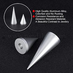 Aluminum Finger Ring Display Holder&nbsp;RDIS-WH0004-01