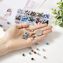 300Pcs 10 Colors Electroplate Transparent Glass Beads&nbsp;EGLA-SW0001-02