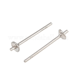 Tarnish Resistant 304 Stainless Steel Post Stud Earring Findings&nbsp;LS-STAS-R063-41