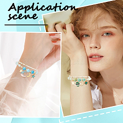 Glass & Alloy Star Moon Multi-Layer Bracelet Making Kits&nbsp;DIY-SC0027-02