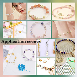 60Pcs 6 Style Brass Beads&nbsp;FIND-PH0005-57