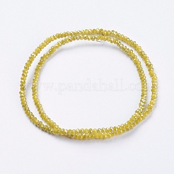 Electroplate Glass Beads Strands&nbsp;GLAA-F079-PL01