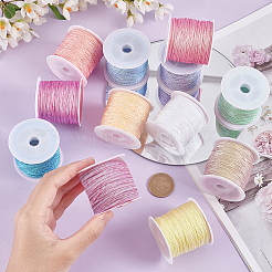 12 Rolls 12 Colors Polyester Braided Thread&nbsp;OCOR-PH0002-57