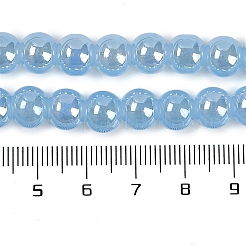 Baking Paint Electroplate Glass Beads Strands&nbsp;GLAA-G120-01C
