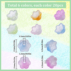 120Pcs 6 Colors Electroplate Glass Beads&nbsp;EGLA-SC0001-14