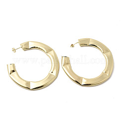 C-Shaped Brass Stud Earrings&nbsp;EJEW-K309-19G