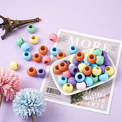 120Pcs 6 Colors Theaceae Wood Bead&nbsp;WOOD-CD0001-07
