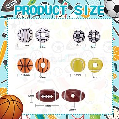 500Pcs 5 Style Craft Style Acrylic Beads&nbsp;FIND-SZ0005-81