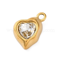 304 Stainless Steel Rhinestone Pendants&nbsp;STAS-M110-19G