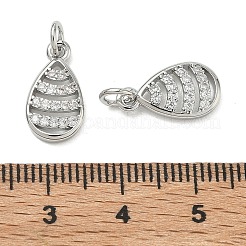 SHEGRACE Brass Micro Pave Cubic Zirconia Pendants&nbsp;XGRQ3D977-515P