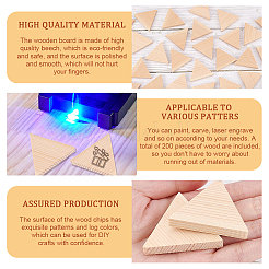 Unfinished Wood Pieces&nbsp;DIY-WH0273-90