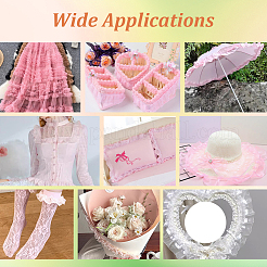 20M Polyester Wrinkle Lace Ribbon&nbsp;OCOR-GA0002-55A