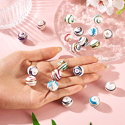 20Pcs Acrylic Stripe Beads&nbsp;MACR-TA0002-77