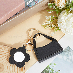 1Pc Portable Imitation Leather Bag Keychain&nbsp;AJEW-CL0001-64C