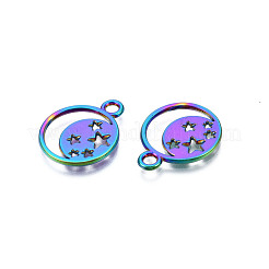 Rainbow Color Alloy Pendants&nbsp;PALLOY-N156-214