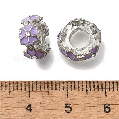 Rack Plating Alloy Enamel European Beads&nbsp;FIND-H005-26P-01