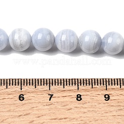Natural Blue Lace Agate Beads Strands&nbsp;G-G344-A06-8mm