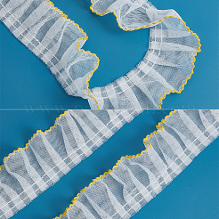 Polyester Pleated Lace Trims&nbsp;SRIB-GF0001-31A