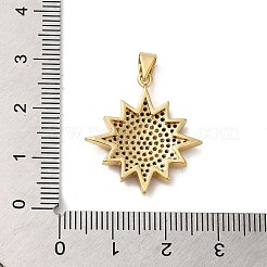 Brass Cubic Zirconia Pendants&nbsp;KK-K275-05G