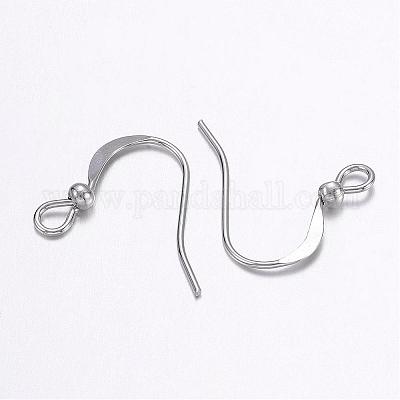 Brass Platinum French Earring Hooks&nbsp;X-KK-Q365-P-NF-1