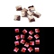 Luminous Resin Decoden Cabochons, Glow in the Dark, Cookie, Square, 9x8.5x2mm