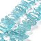 Natural Quartz Crystal Points Beads Strands, Dyed, Nuggets, 15~30x4~8x4~7mm, Hole: 1mm, 8 inch