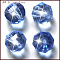 K9 Glass, Imitation Austrian Crystal Beads, Grade AAA, Faceted, Round, Light Sky Blue, 10mm, Hole: 0.9~1mm