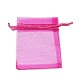 Rectangle Organza Drawstring Bags&nbsp;CON-PW0001-054B-17-1