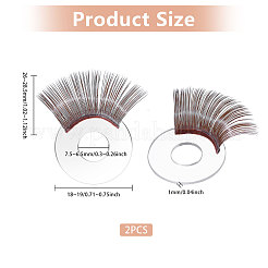 12Pcs Acrylic Craft Eyelash&nbsp;DIY-CA0006-88B-02