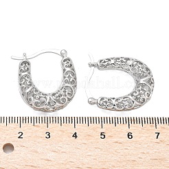 Brass Hoop Earrings for Women&nbsp;EJEW-G436-01P