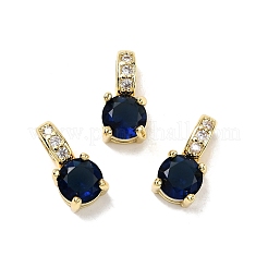 Flat Round Brass Charms&nbsp;KK-C134-21G