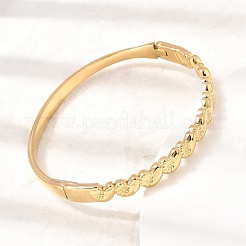 304 Stainless Steel Heart Hinged Cuff Bangles for Women&nbsp;SA-CBAF851-04G
