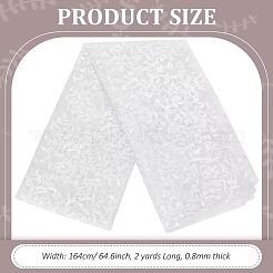 Leaf Pattern Polyester Embroidered Eyelet Lace Fabric&nbsp;DIY-WH0320-67