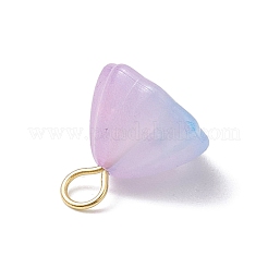 Acrylic Lotus Pendants&nbsp;PALLOY-JF02712-07