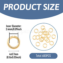 20g Brass Open Jump Rings&nbsp;FIND-TA0010-69B-G