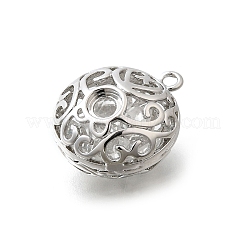 Brass with Cubic Zirconia Pendants&nbsp;KK-E792-28P-01