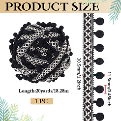 20Yards Nylon Pom Pom Ball Ribbons&nbsp;OCOR-MA0001-94A