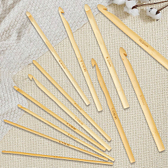 12Pcs Carbonized Bamboo Knitting Needles&nbsp;DIY-CL0001-65
