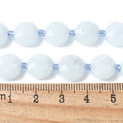 Natural Dyed Quartz Imitation Aquamarine Beads Strands&nbsp;G-C116-A89-01