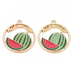 Alloy Enamel Pendants&nbsp;LS-ENAM-S126-104-NR