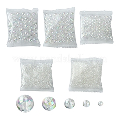 800Pcs 5 Sizes Eco-Friendly Transparent Acrylic Beads&nbsp;TACR-FS0001-21