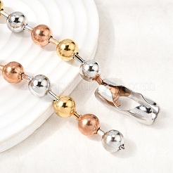 304 Stainless Steel Ball Chains Necklaces for Unisex&nbsp;NJEW-K305-01A